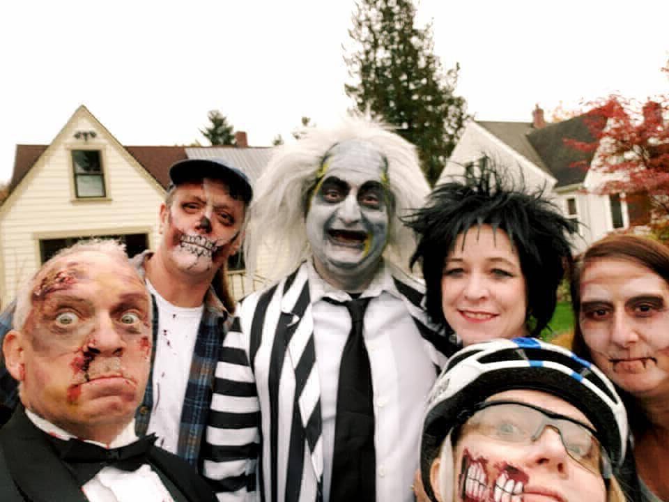 Zombie group selfie
